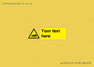 Custom Warning motorised watercraft